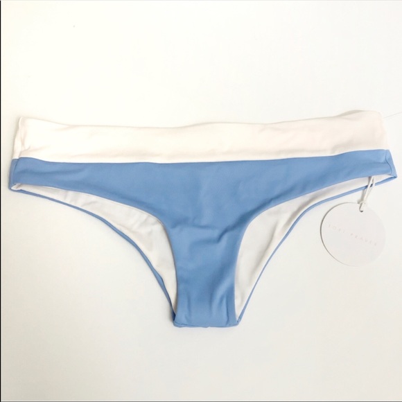 NWT Tori Praver Cammie Swim bottom Capri Blue L - Picture 4 of 9